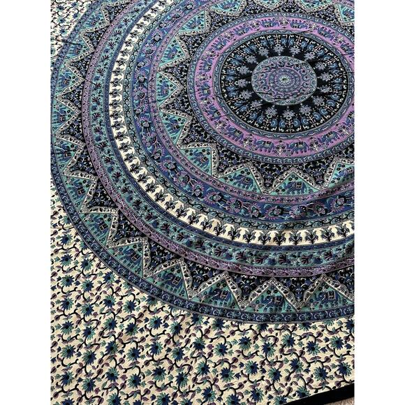Large Indian Mandala Tapestry Hippie Hippy Wall Hanging Throw Bedspread Dorm ... - Picture 5 of 8